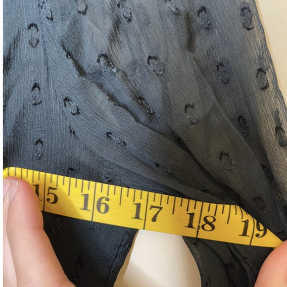 FREE People Daliah Green Jade Textured Daliah Long Sleeves Peasant Mini Dress XS - Picture 13 of 16